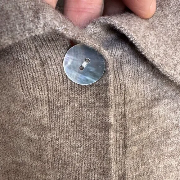 &Other Stories Wool Blend Mother of Pearl Button Oversized Shirt Cardigan Medium - Picture 5 of 16